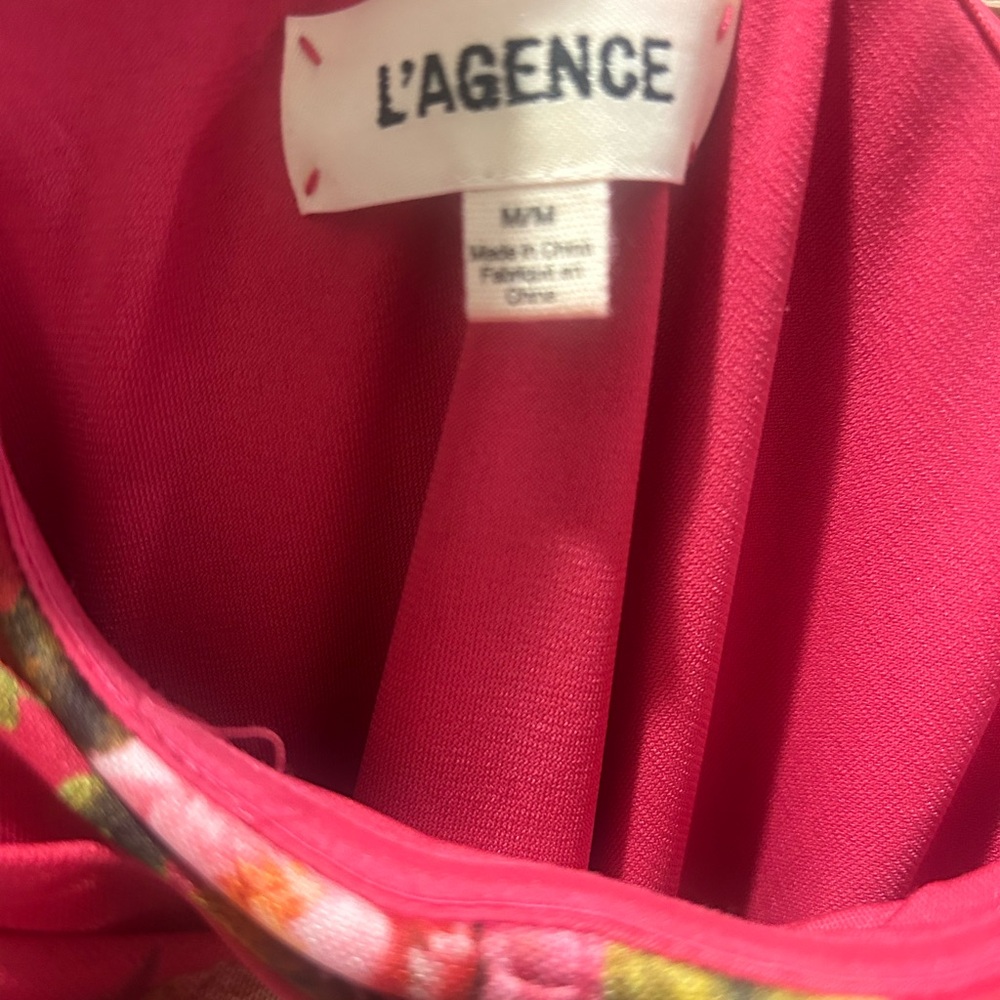 L’agence mini dress. Netted ruched flowers size 6 worn once